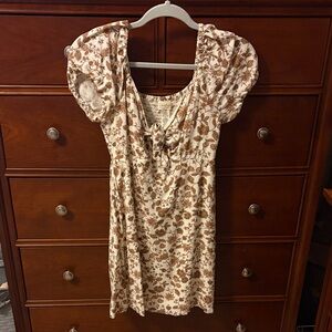 Jessica Simpson Brown Floral Dress